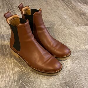 Everlane Brown Leather Ankle Boots